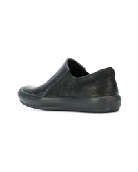 schwarze Slip-On Sneakers aus Leder von Both