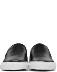 schwarze Slip-On Sneakers aus Leder von Common Projects