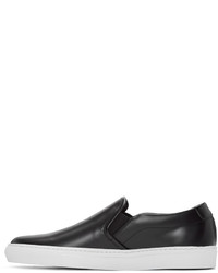 schwarze Slip-On Sneakers aus Leder von Common Projects