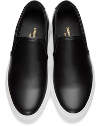 schwarze Slip-On Sneakers aus Leder von Common Projects