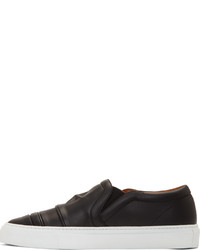 schwarze Slip-On Sneakers aus Leder von Givenchy