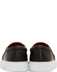 schwarze Slip-On Sneakers aus Leder von Givenchy