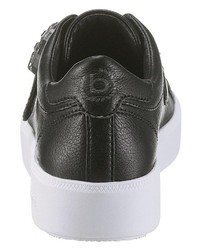 schwarze Slip-On Sneakers aus Leder von Bugatti