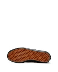 schwarze Slip-On Sneakers aus Leder von Vans