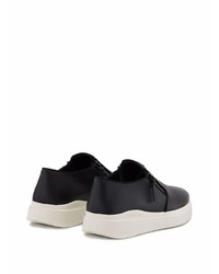 schwarze Slip-On Sneakers aus Leder von Giuseppe Zanotti