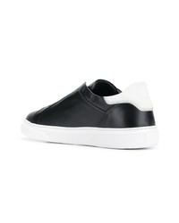 schwarze Slip-On Sneakers aus Leder von Hogan