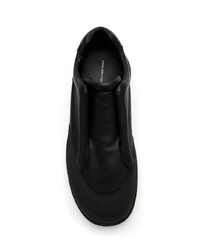 schwarze Slip-On Sneakers aus Leder von OSKLEN