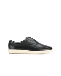 schwarze Slip-On Sneakers aus Leder von Lemaire