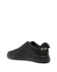 schwarze Slip-On Sneakers aus Leder von Diesel