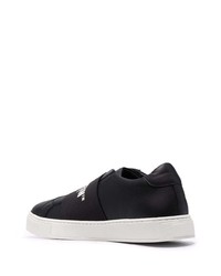 schwarze Slip-On Sneakers aus Leder von Philipp Plein