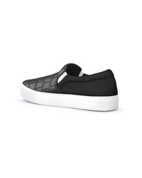 schwarze Slip-On Sneakers aus Leder von Swear