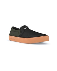 schwarze Slip-On Sneakers aus Leder von Swear