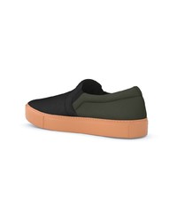 schwarze Slip-On Sneakers aus Leder von Swear