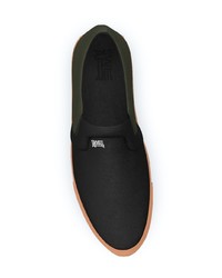 schwarze Slip-On Sneakers aus Leder von Swear