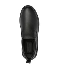 schwarze Slip-On Sneakers aus Leder von Bally