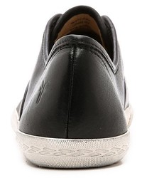 schwarze Slip-On Sneakers aus Leder von Frye