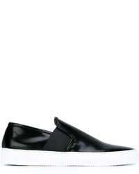 schwarze Slip-On Sneakers aus Leder von Philippe Model