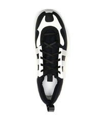 schwarze Slip-On Sneakers aus Leder von Y-3