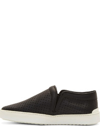 schwarze Slip-On Sneakers aus Leder von Rag and Bone