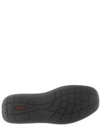 schwarze Slip-On Sneakers aus Leder von Rieker