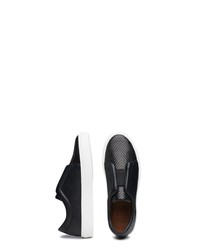 schwarze Slip-On Sneakers aus Leder von SHOEPASSION