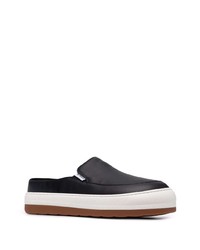 schwarze Slip-On Sneakers aus Leder von Sunnei