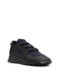 schwarze Slip-On Sneakers aus Leder von Giorgio Armani