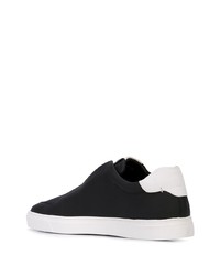 schwarze Slip-On Sneakers aus Leder von Harrys Of London