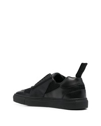 schwarze Slip-On Sneakers aus Leder von Ferrari