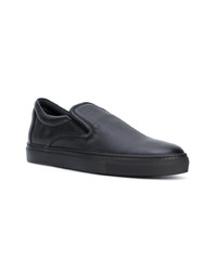 schwarze Slip-On Sneakers aus Leder von Aiezen