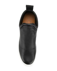 schwarze Slip-On Sneakers aus Leder von Joseph