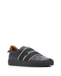 schwarze Slip-On Sneakers aus Leder von Givenchy