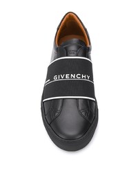 schwarze Slip-On Sneakers aus Leder von Givenchy