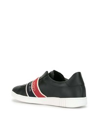 schwarze Slip-On Sneakers aus Leder von Bally