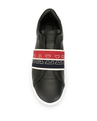 schwarze Slip-On Sneakers aus Leder von Bally