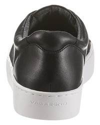 schwarze Slip-On Sneakers aus Leder von Vagabond