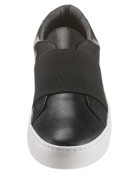 schwarze Slip-On Sneakers aus Leder von Vagabond