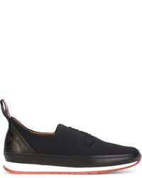schwarze Slip-On Sneakers aus Leder von Vivienne Westwood