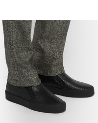 schwarze Slip-On Sneakers aus Leder von Giuseppe Zanotti