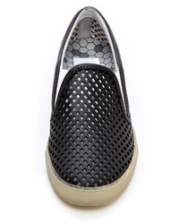 schwarze Slip-On Sneakers aus Leder von Dolce Vita