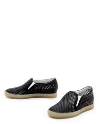 schwarze Slip-On Sneakers aus Leder von Dolce Vita