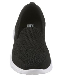 schwarze Slip-On Sneakers aus Segeltuch von Dockers by Gerli