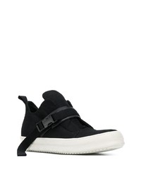 schwarze Slip-On Sneakers aus Segeltuch von Rick Owens DRKSHDW