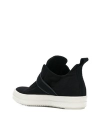 schwarze Slip-On Sneakers aus Segeltuch von Rick Owens DRKSHDW