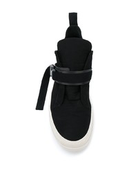 schwarze Slip-On Sneakers aus Segeltuch von Rick Owens DRKSHDW