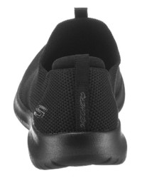 schwarze Slip-On Sneakers aus Segeltuch von Skechers