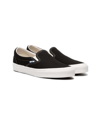 schwarze Slip-On Sneakers aus Segeltuch von Vans