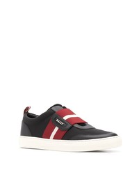 schwarze Slip-On Sneakers aus Segeltuch von Bally