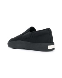 schwarze Slip-On Sneakers aus Segeltuch von Y-3