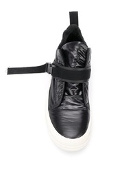 schwarze Slip-On Sneakers aus Segeltuch von Rick Owens DRKSHDW